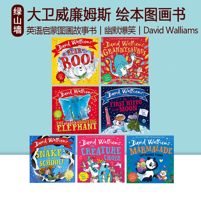 英文原版 Walliams 3 Picture Book Set 幽默绘本 The Bear Who Went Boo 儿童英语启蒙图画故事书 David Walliams 大卫威廉姆斯