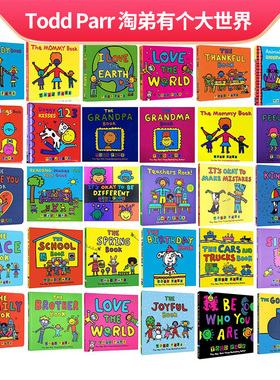 英文原版绘本 The Okay Book 纸板书 Todd Parr 淘弟有个大世界 The Feelings Book 表达感受接纳自己 托德帕尔幼儿行为感知