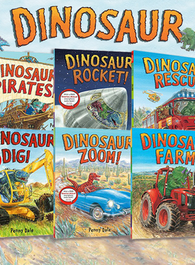 超级恐龙 Dinosaur Farm/Pirates/Rocket/Zoom/Dig/Christmas 英文原版绘本 格林威大奖作家 Penny Dale  赠官方音频 Nosy Crow