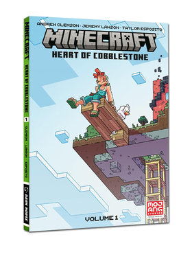 英文原版 Minecraft: Heart of Cobblestone Volume 1 我的世界：鹅卵石之心 卷1 青少年课外阅读 儿童冒险漫画故事书