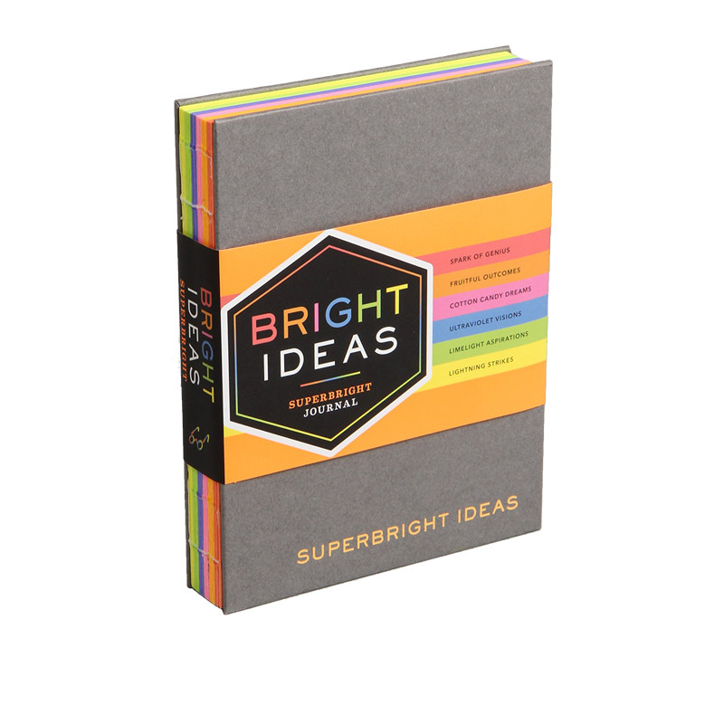 英文原版 Bright Ideas Superbright Journal 精装 彩虹色创意笔记本 Chronicle出品 新年礼品