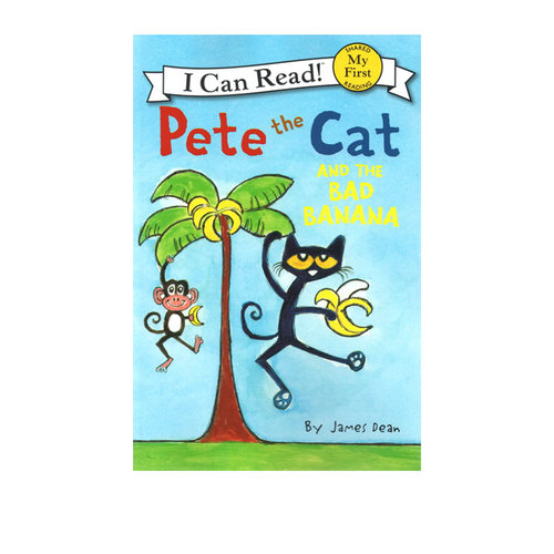 英文原版 I can read 1 Pete the Cat Bad Banana皮特猫分级读物