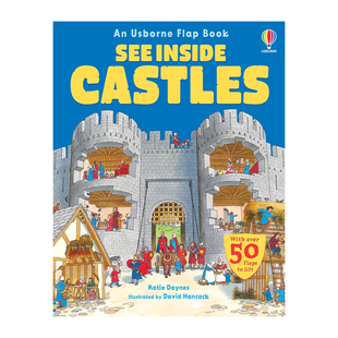 预售 英文原版 Usborne See Inside Castles 看里面系列 城堡 纸板翻翻书 大开本 尤斯伯恩 儿童科普认知绘本