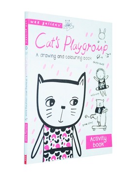 英文原版 Wee Gallery Activity Books Cats Playgroup 小猫的游戏组 启蒙涂画互动书