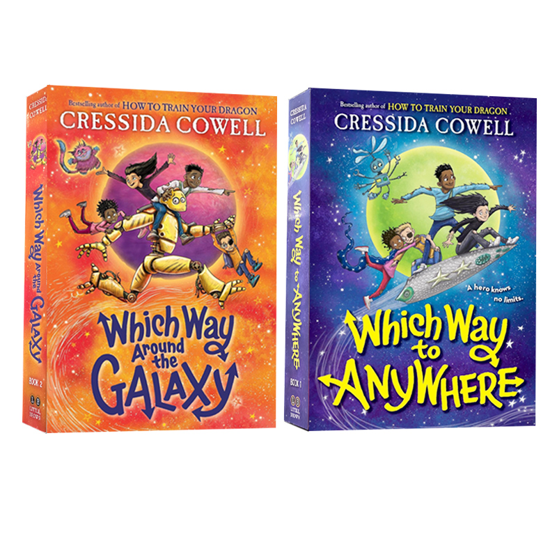 英文原版 银河系之路 去哪儿系列 2册 Which Way Around the Galaxy 驯龙高手作者作品 Cressida Cowell 青少年奇幻冒险