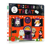 Priddy Trick Little 英文原版 儿童趣味翻翻书 Friends Treat Roger 万圣节绘本图画书