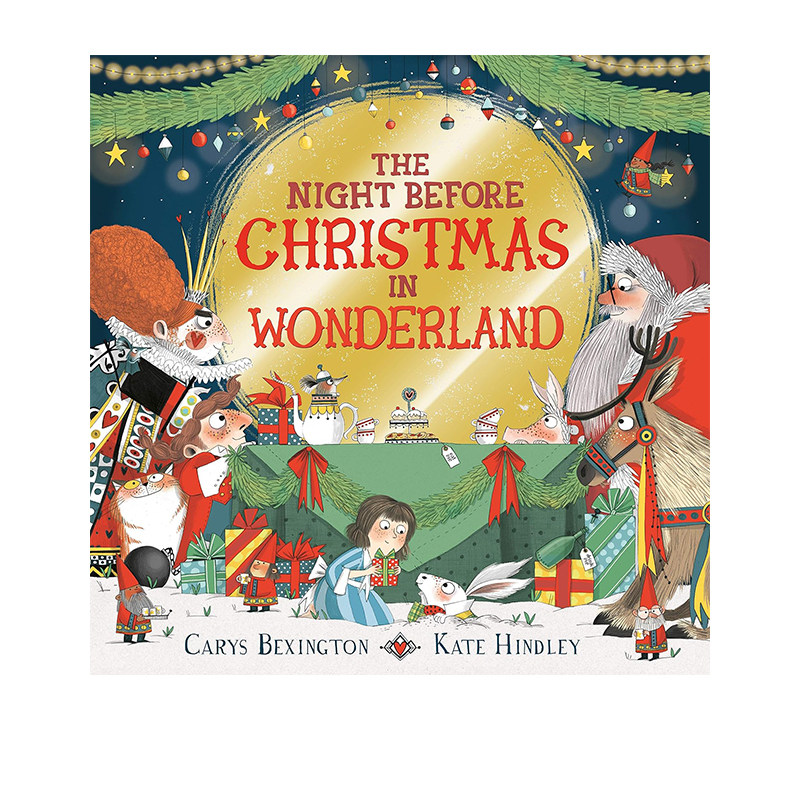 英文原版 The Night Before Christmas in Wonderland 平装 仙境里的圣诞前夜 童话故事绘本睡前读物 睡前绘本读物