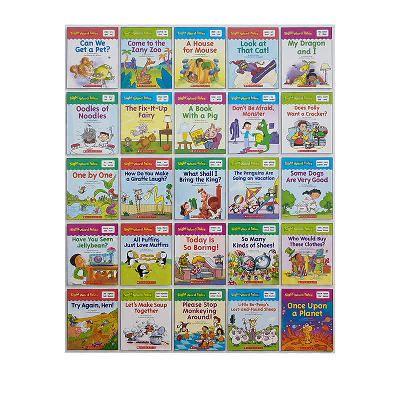 孤品 英文原版 学乐家庭教育 Scholastic Sight Word Tales 26册 无盒子塑封版  美国学乐分级阅读