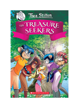 英文原版 Thea Stilton and the Treasure Seekers#1 女老鼠记者与寻宝者 西娅姐妹冒险系列 全彩精装 漫画章节小说