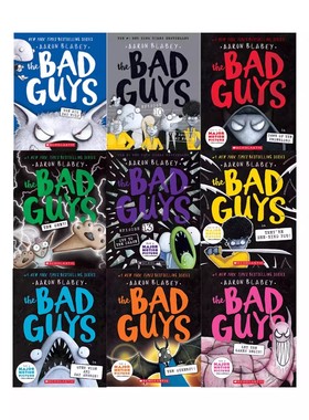 英文原版漫画 The Bad Guys 我是大坏蛋 Inflatables 杰夫·史密斯的荒诞故事 儿童章节漫画 Scholastic学乐