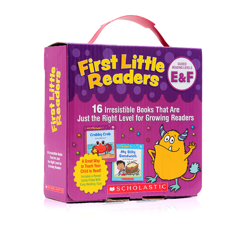 学乐小读者 英文分级绘本 First Little Readers Parent Pack: Guided Reading Levels E & F 英文原版分级阅读绘本16本 4-8岁儿童