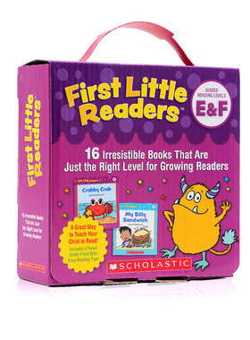 学乐小读者 英文分级绘本 First Little Readers Parent Pack: Guided Reading Levels E & F 英文原版分级阅读绘本16本 4-8岁儿童