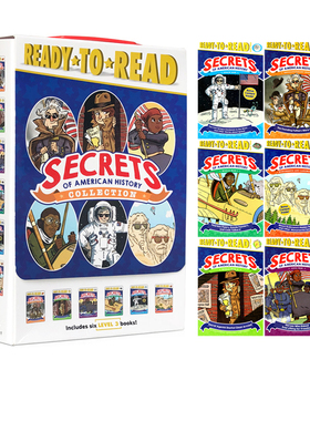 英文原版 Secrets of American History Collection 6册盒装 Ready to Read 西蒙准备阅读系列 儿童历史人文读物
