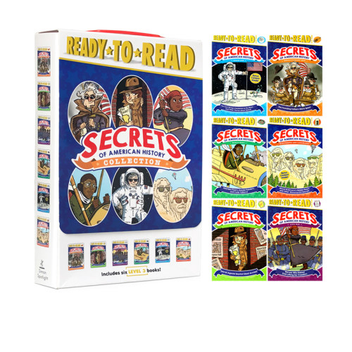 英文原版 Secrets of American History Collection 6册盒装 Ready to Read 西蒙准备阅读系列 儿童历史人文读物