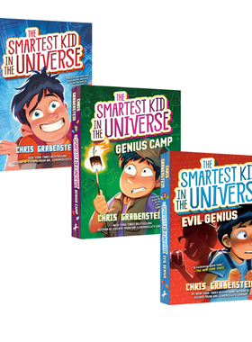 英文原版 Smartest Kid in the Universe 宇宙中聪明的孩子 3册 儿童动作冒险小说 Chris Grabenstein