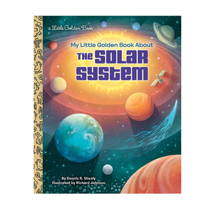Solar about 英文原版 System 小金书 Golden 兰登金色童书 Little 儿童科普趣味图画书 Book 太阳系 the