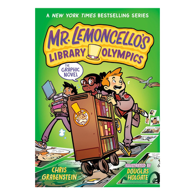预售 英文原版 Mr. Lemoncello's Library Olympics: The Graphic Novel 莱蒙斯洛先生 神奇图书馆2 儿童全彩推理冒险漫画