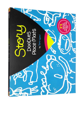 英文原版 Story Doodles Place Mats 五味太郎 Taro Gomi 儿童艺术启蒙涂鸦创意活动书