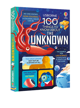 预售 英文原版 100 Things to Know About the Unknown 未知的100件事 Usborne大发现系列 精装 青少年科普百科知识绘本 Usborne
