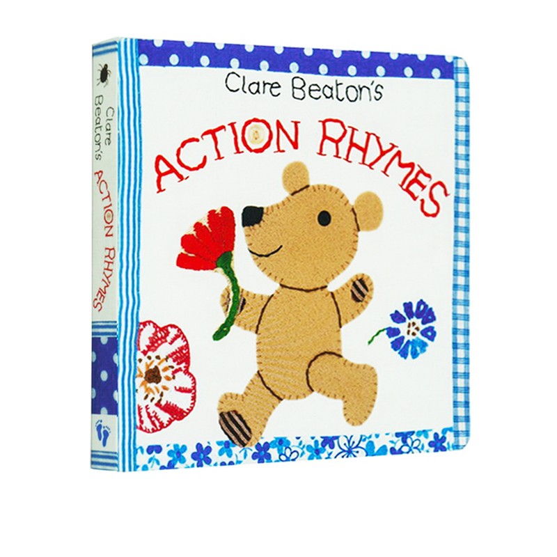 英文原版绘本 Clare Beaton’s Action Rhymes 动作儿歌 纸板书 经典儿歌童谣 磨耳  幼儿英文启蒙早教 Barefoot 英国光脚丫出品
