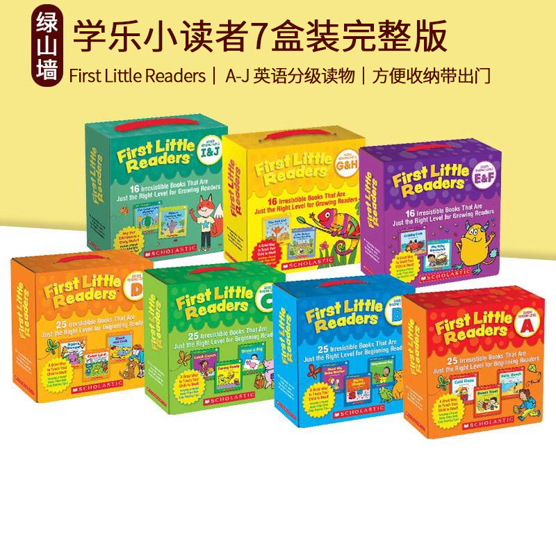 学乐小读者英语分级阅读盒装 Scholastic First Little Readers Guided Reading Level ABCDEFGHIJ 我的阅读小套装 赠家长阅读指导 书籍/杂志/报纸 儿童读物原版书 原图主图