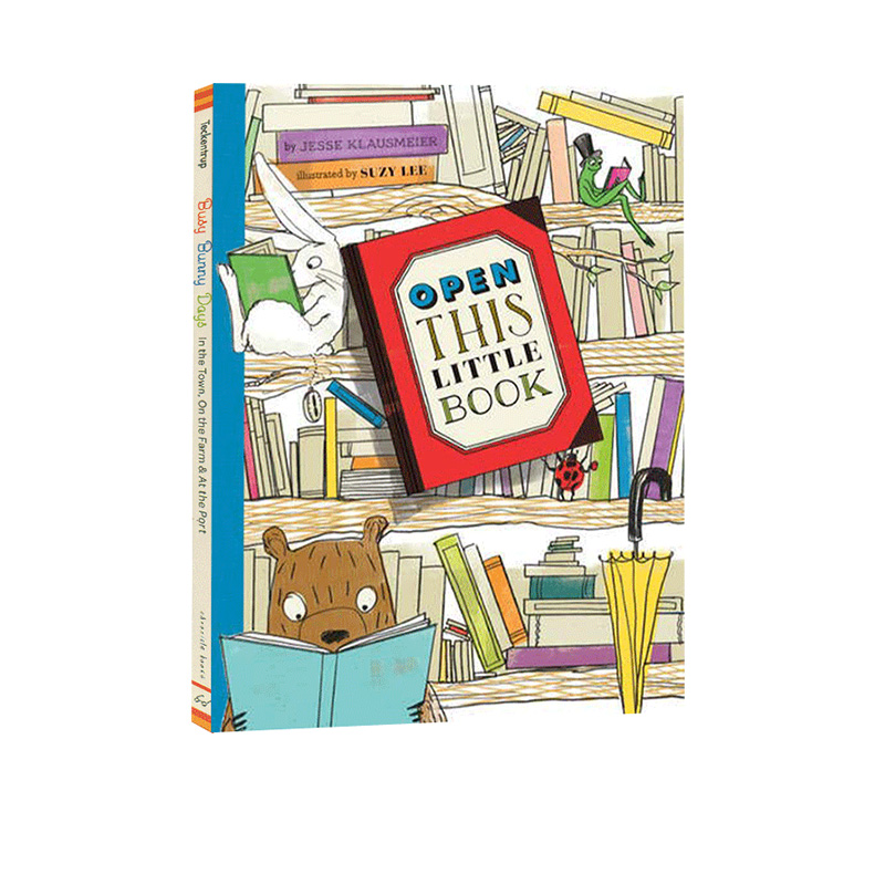 英文原版 Open This Little Book 翻开这本小小的书 精装创意绘本 艺术语言之美 Chronicle出品