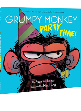 英文原版 Grumpy Monkey Party Time! 暴躁猴 精装 幼儿情绪管理 儿童用英语启蒙图画书