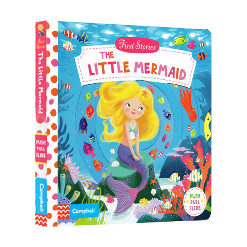 Little Mermaid 小美人鱼 First Stories 童话篇操作机关书 英文原版绘本 亲子互动故事 BUSY系列纸板 英语启蒙认知