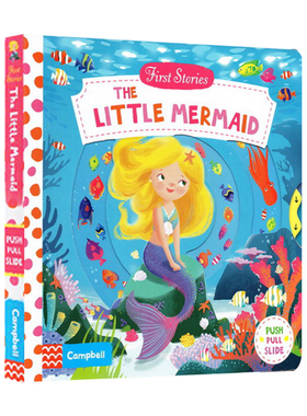 Little Mermaid 小美人鱼 First Stories 童话篇操作机关书 英文原版绘本 亲子互动故事 BUSY系列纸板 英语启蒙认知