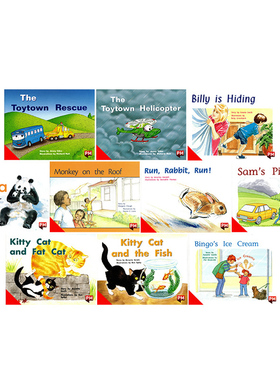 L5学前级 重复句型 Red红色套装3 PM Readers 彩虹阅读 10册 学龄前幼儿园分级读物 小花生精选阅读教辅英文原版启蒙绘本