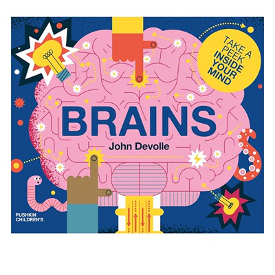 预售 英文原版 小脑袋大科学 Brains：Big science for little minds 精装 儿童知识科普启蒙 全彩图画书 John Devolle