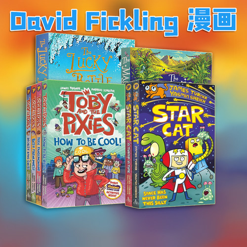 英文原版  Star Cat A Turnip in Time 星际太空猫/Toby And The Pixies 托比与小精灵 潘多拉的谜境山谷 漫画书 中小学生课外阅读