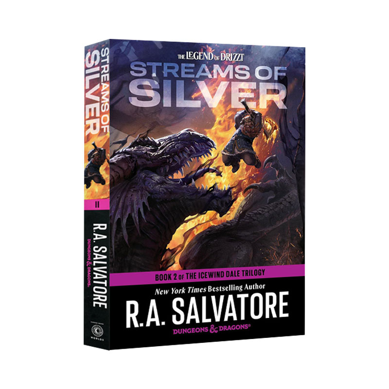银色溪流 龙与地下城 冰风谷三部曲之二 Streams of Silver Dungeons & Dragons 英文原版 D&D R A Salvatore