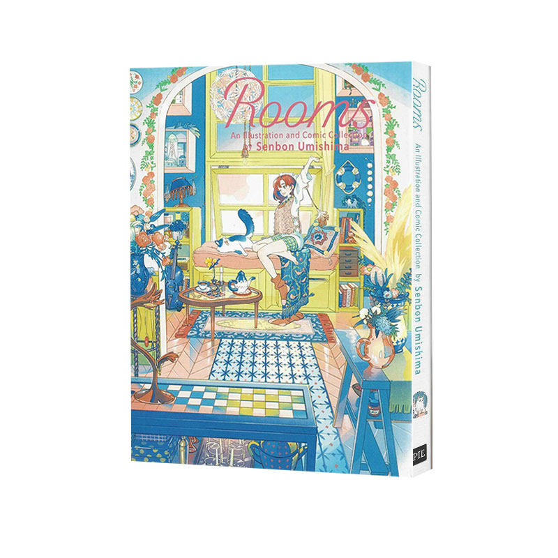 现货 Rooms 海岛千本画集+漫画集 绚丽色彩描绘女子与房间的故事 海島千本Senbon Umishima PIE出版 绿山墙日文原版