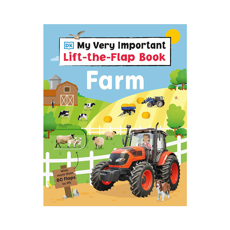 预售 DK互动小百科 农场 My Very Important Lift-the-Flap Book Farm 英文原版 纸板翻翻书 儿童科普百科