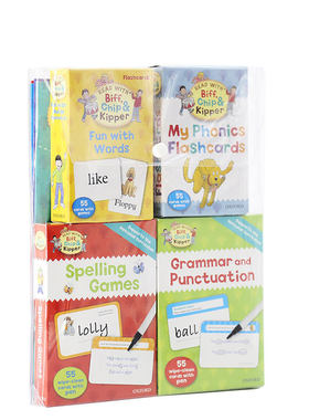 L3-5 自然拼读与阅读技巧套装 Oxford Reading Tree Activity Sticker Flashcard 牛津阅读树配套闪卡送贴纸 4册4套 英文原版绘本