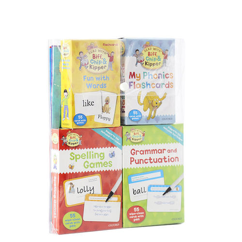 L3-5 自然拼读与阅读技巧套装 Oxford Reading Tree Activity Sticker Flashcard 牛津阅读树配套闪卡送贴纸 4册4套 英文原版绘本