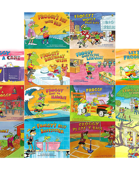 套装2 Froggy Gets Dressed 青蛙小吉14册 英文原版 吴敏兰推荐 幼儿心灵成长绘本 儿童家庭教养教育 图画故事书