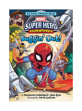 英文原版 Marvel Super Hero Adventures Buggin' Out! 漫威超级英雄大冒险 全彩节桥梁书