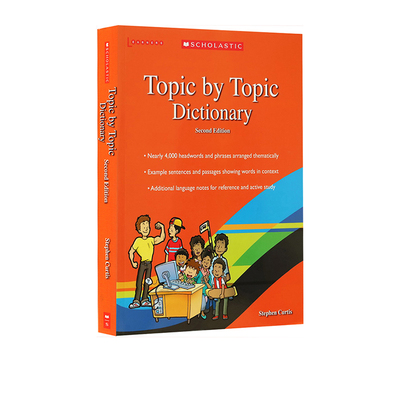 英文原版 Topic By Topic Dictionary 学乐英语主题分类词典 全彩版辞典 图解英英字典词典 儿童提高开发学习英文 英语提高工具书