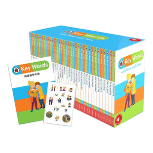 with Jane 英文原版 Words 高频词分级 预售 贴纸 Peter Key 关键词分级阅读点读新版 36册盒装 and 12岁 赠指导手册