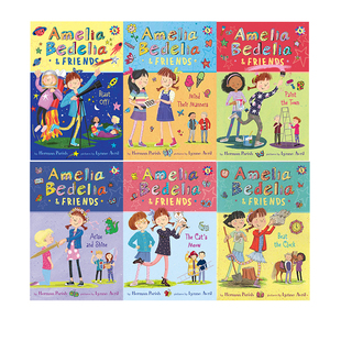 and Friends 儿童幽默爆笑章节书小说 Amelia 小学生英语提升课外读物 朋友们 Bedelia 糊涂女佣和她 英文原版 6册合售