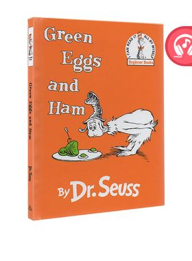 英文原版绘本 Green Eggs and Ham 绿鸡蛋和火腿 精装 Dr Seuss 苏斯博士 廖彩杏书单 儿童启蒙学习故事书