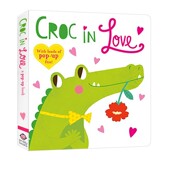 Friends Croc Love 英文原版 幼儿智力开发空间想象趣味绘本 儿童趣味立体翻翻书 Pop Roger Priddy