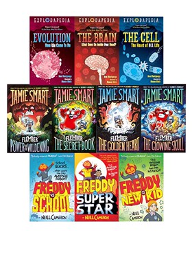 爆炸百科系列4册 Explodapedia 细胞Cell 进化Evolution 大脑Brain 病毒 Virus 英文原版科普与科学通识 Ben Martynoga