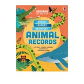 儿童纸板翻翻书 Records Lift 精装 the 动物记录 英文原版 科普绘本 Animal 预售 Usborne Flap 尤斯伯恩 大开本