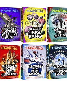 预售 乔治的宇宙秘密钥匙 George's Secret Key 英文原版 6册 宇宙探险小说 时间简史作者 史蒂芬·霍金 课外阅读书籍科普百科