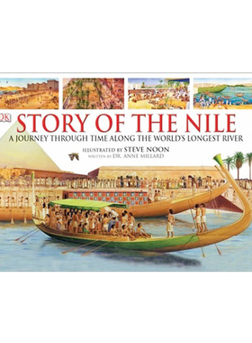 预售 英文原版 DK Story of the Nile 讲述真实的尼罗河的故事 精装 儿童历史科普书 中小学生课外英语读物