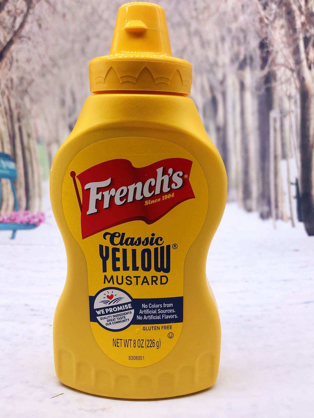 Frech's YELLOW MUSTRD226g USA 黄芥末酱 调味酱美国进口芥末