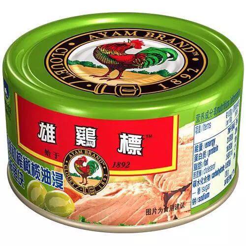 泰国进口初炸橄榄油浸金枪鱼罐头Tuna Chunks in Olives Oil吞拿